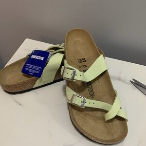 Birkenstock 37 mayari bright pastel green/yellow